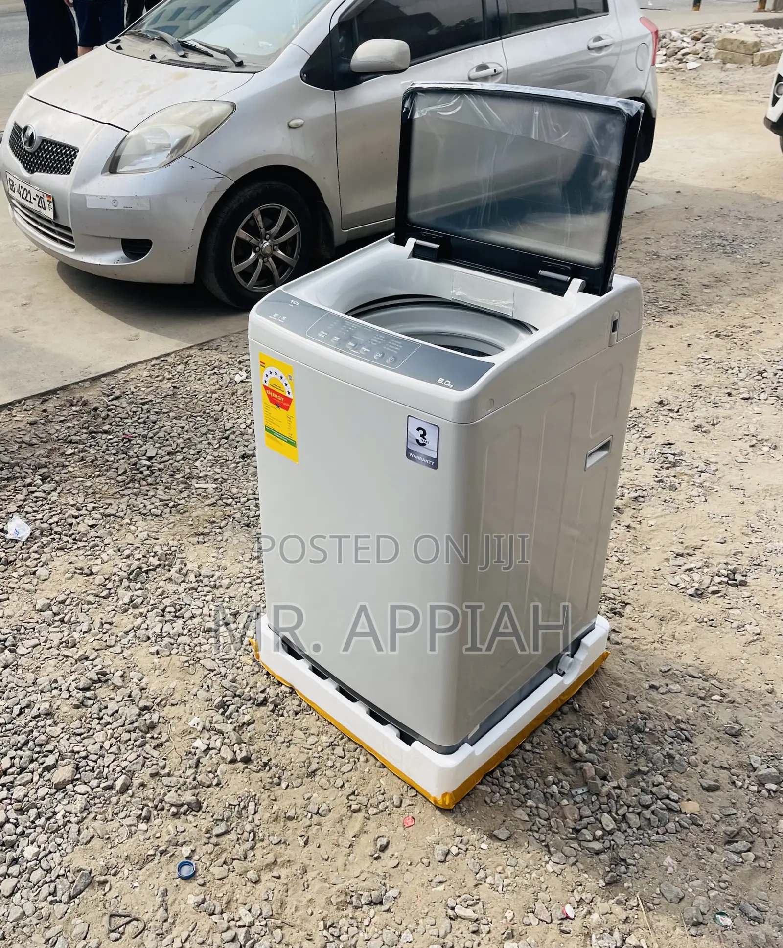 Shop Efficient TCL 8kg Fully Automatic Washing Machine,Gray