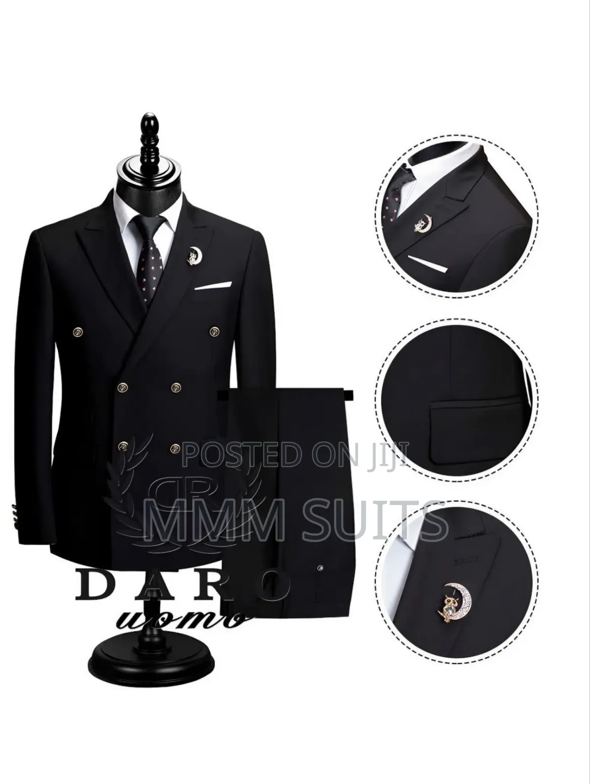 Latest Fashion Turkish Double-Breasted Men 2-Piece Suit