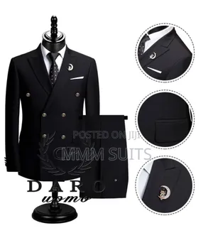 Latest Fashion Turkish Double-Breasted Men 2-Piece Suit