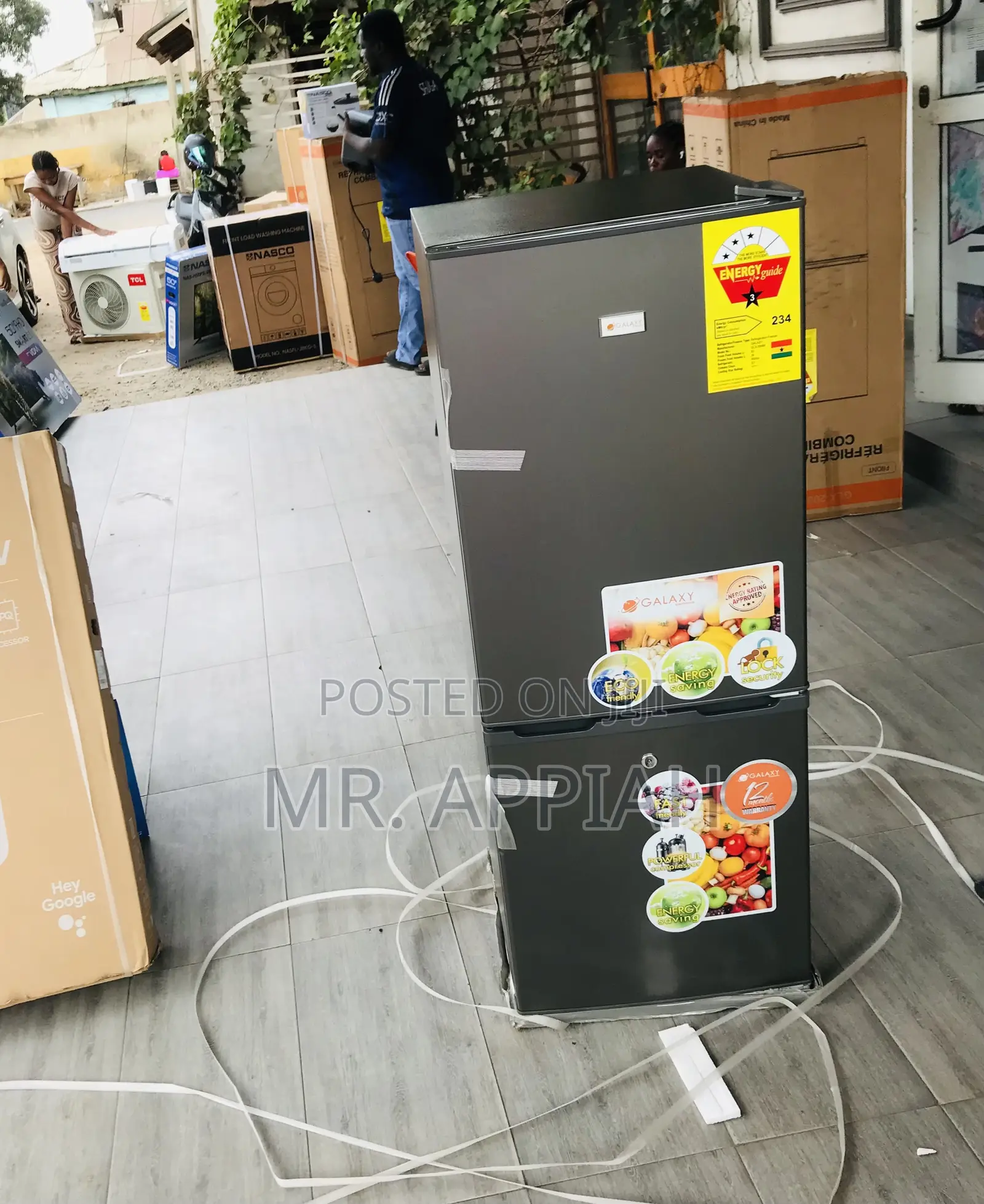 Quality Galaxy 200tm Bottom Freezer Fridge(Dark Gray).