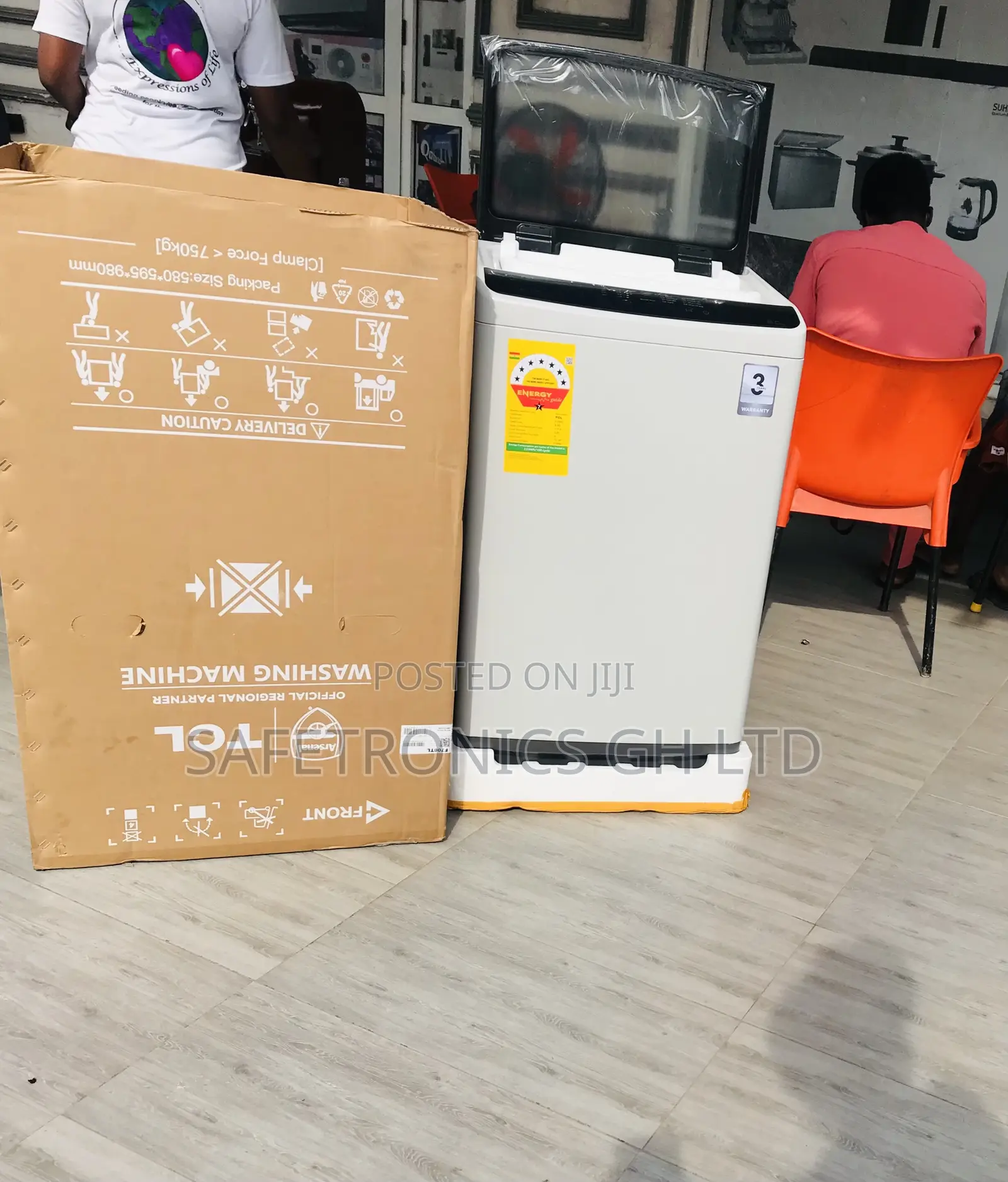 Unique Grey Topload 7kg Fullauto TCL Washingmachine
