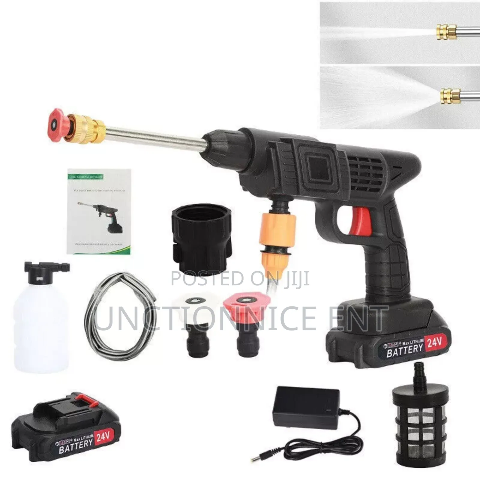 Electric High Pressure Rechargeable Car Washer Set