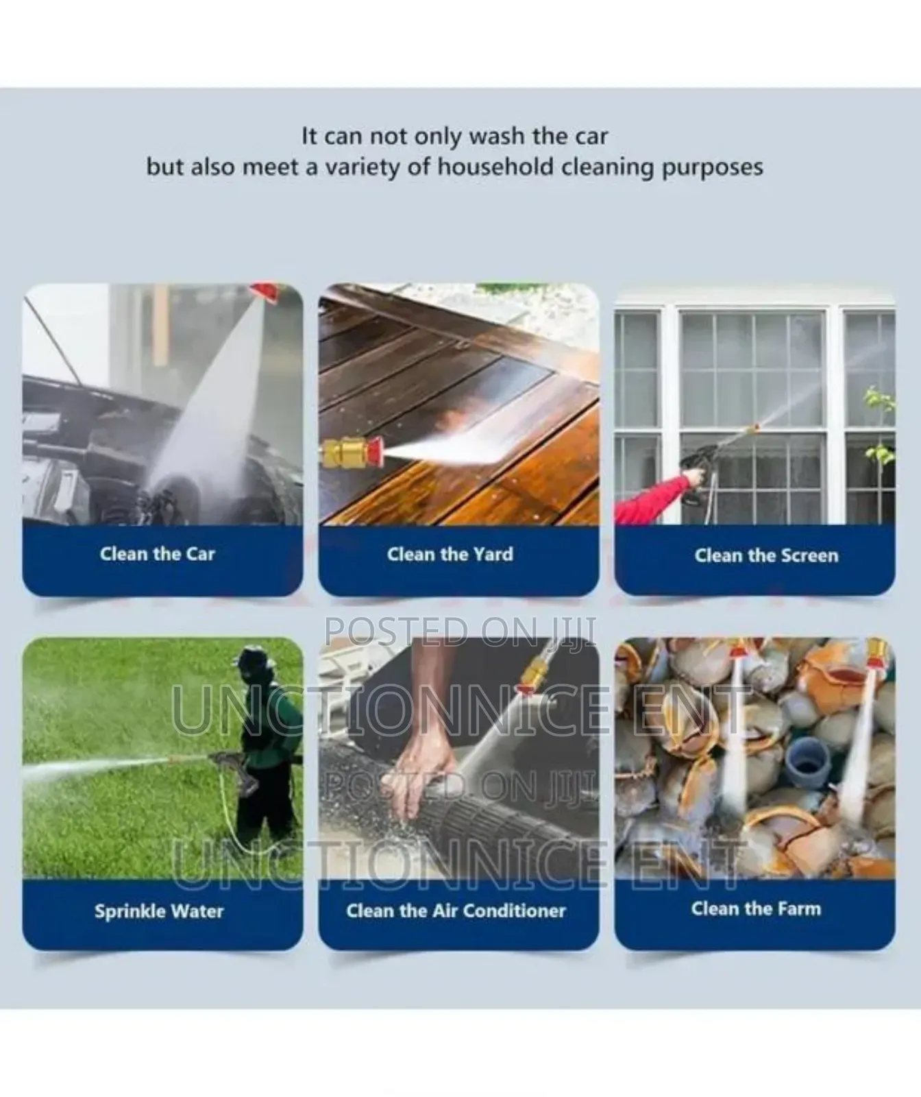 Electric High Pressure Rechargeable Car Washer Set