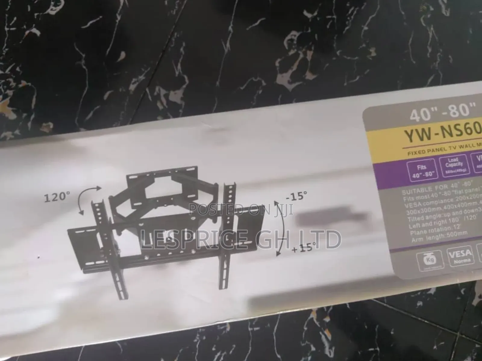 40-80 Tv Wall Bracket - Simple Fixing