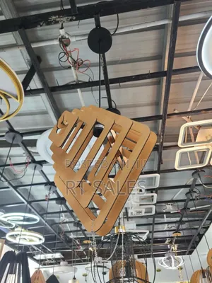 Single Wooden Triangle Ceiling Pendant Light