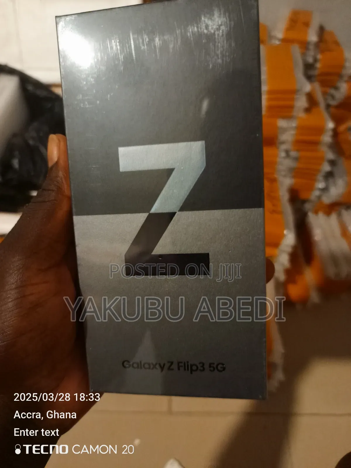 New Samsung Galaxy Z Flip3 5G 256 GB Black