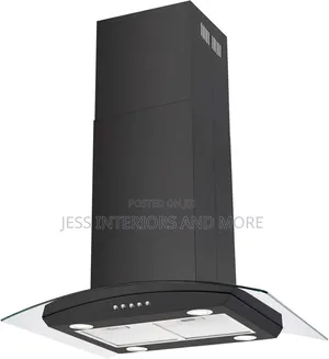 Island Range Hood Black 30 Inch
