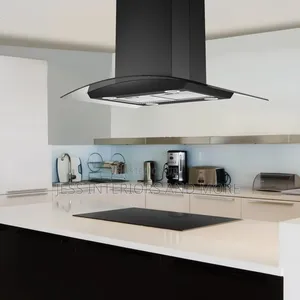Island Range Hood Black 30 Inch