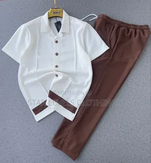 Photo - White and Brown Quality Kaftan Available for Men
