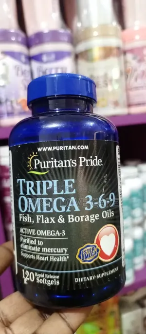Photo - Puritan Pride Maximum Strength Triple Omega 3,6,9 Fish