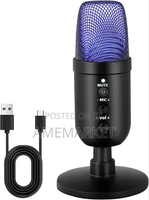 Usb RGB Colourful Microphone - Podcasting, Streaming, Gaming