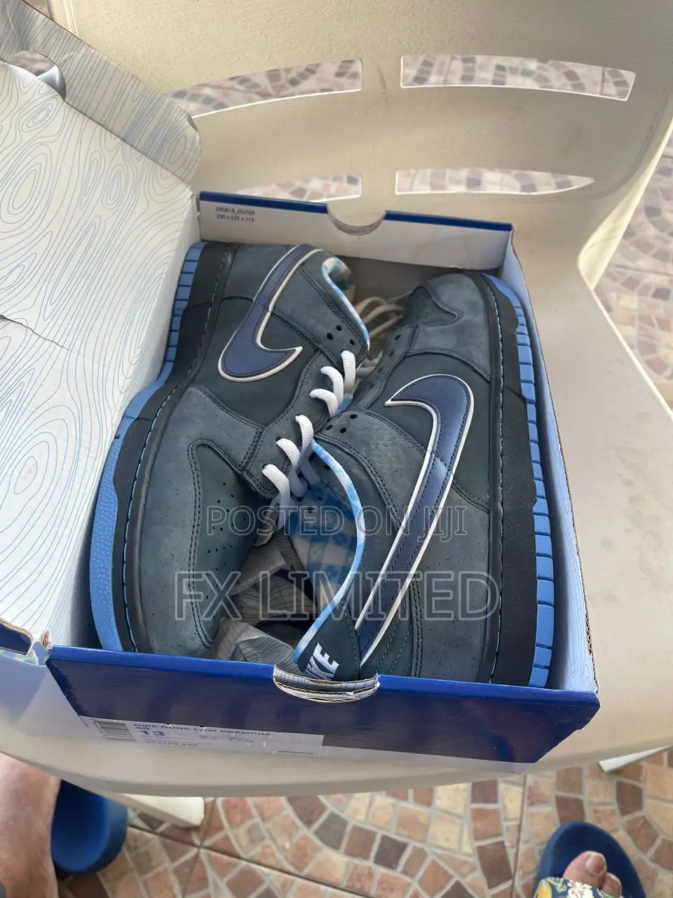Nike Sb Dunk Low Blue Lobster Size Us13