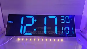 Large 16-Inch Led Alarm Clock