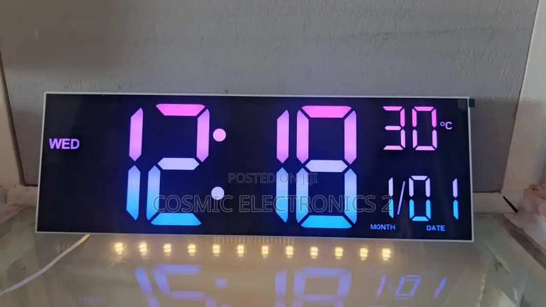 Large 16-Inch Led Alarm Clock