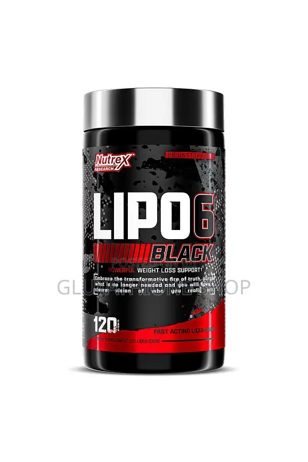 New Nutrex Lipo-6 Black Ultra Fat Burner Supplement,