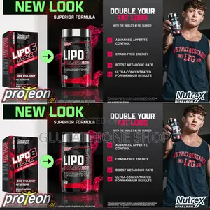 New Nutrex Lipo-6 Black Ultra Fat Burner Supplement,