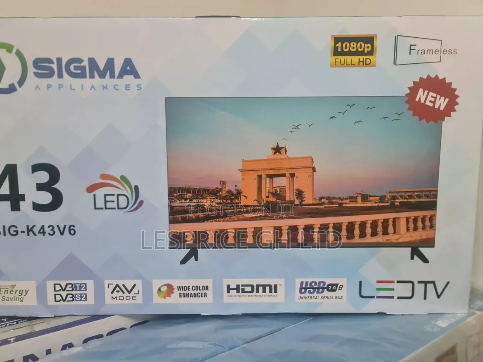 Sigma 43" Tv- Wall Mountable!