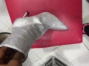 Silver Stones Mini Boot High Heel Shoes