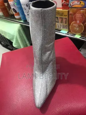 Silver Stones Mini Boot High Heel Shoes