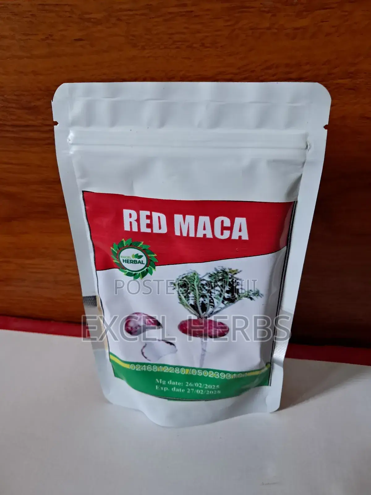 Organic Red Maca Powder 100gs