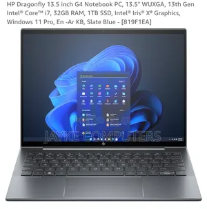New Laptop HP Elite Dragonfly G4 32GB Intel Core I7 SSD 1T