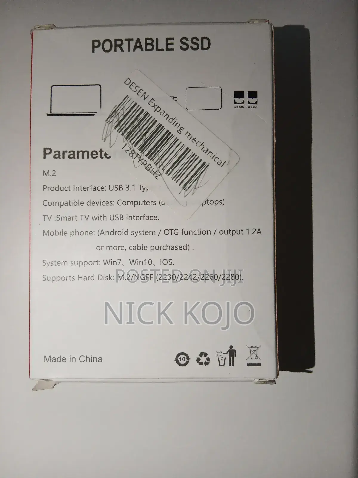 Portable Hard Drive SSD 128tb