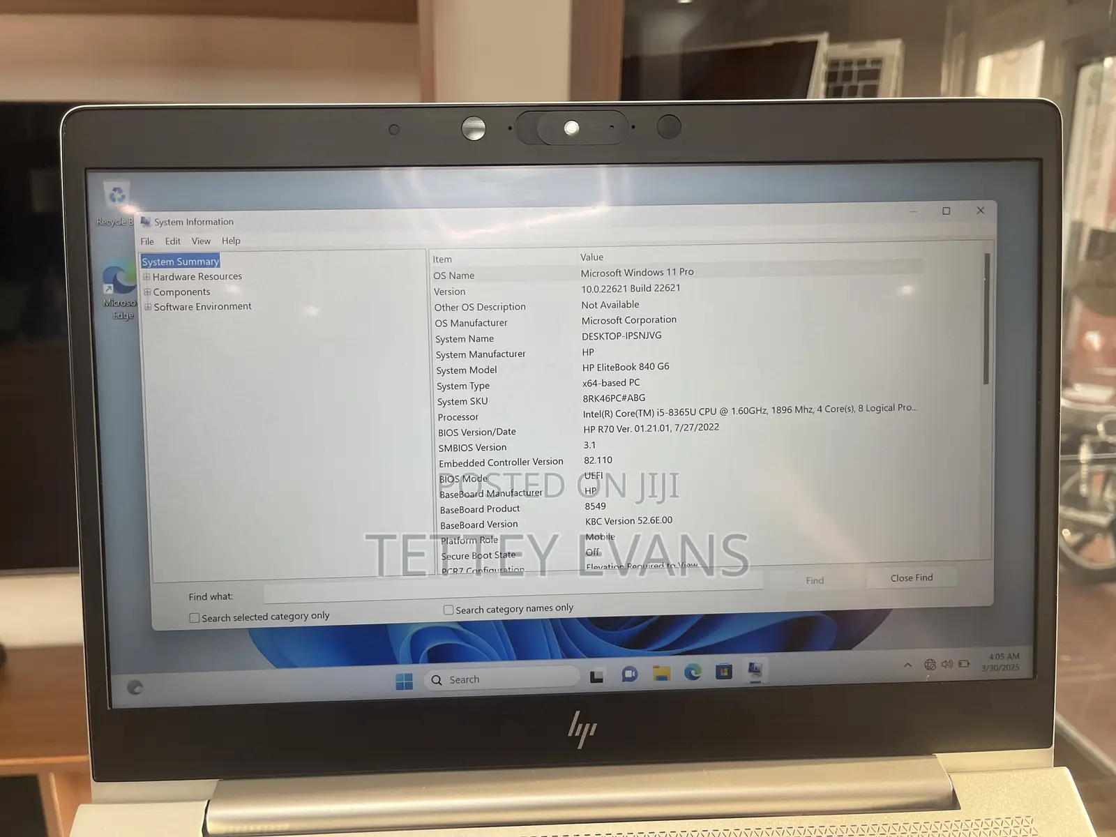 Laptop HP EliteBook 840 G6 8GB Intel Core I5 SSD 256GB