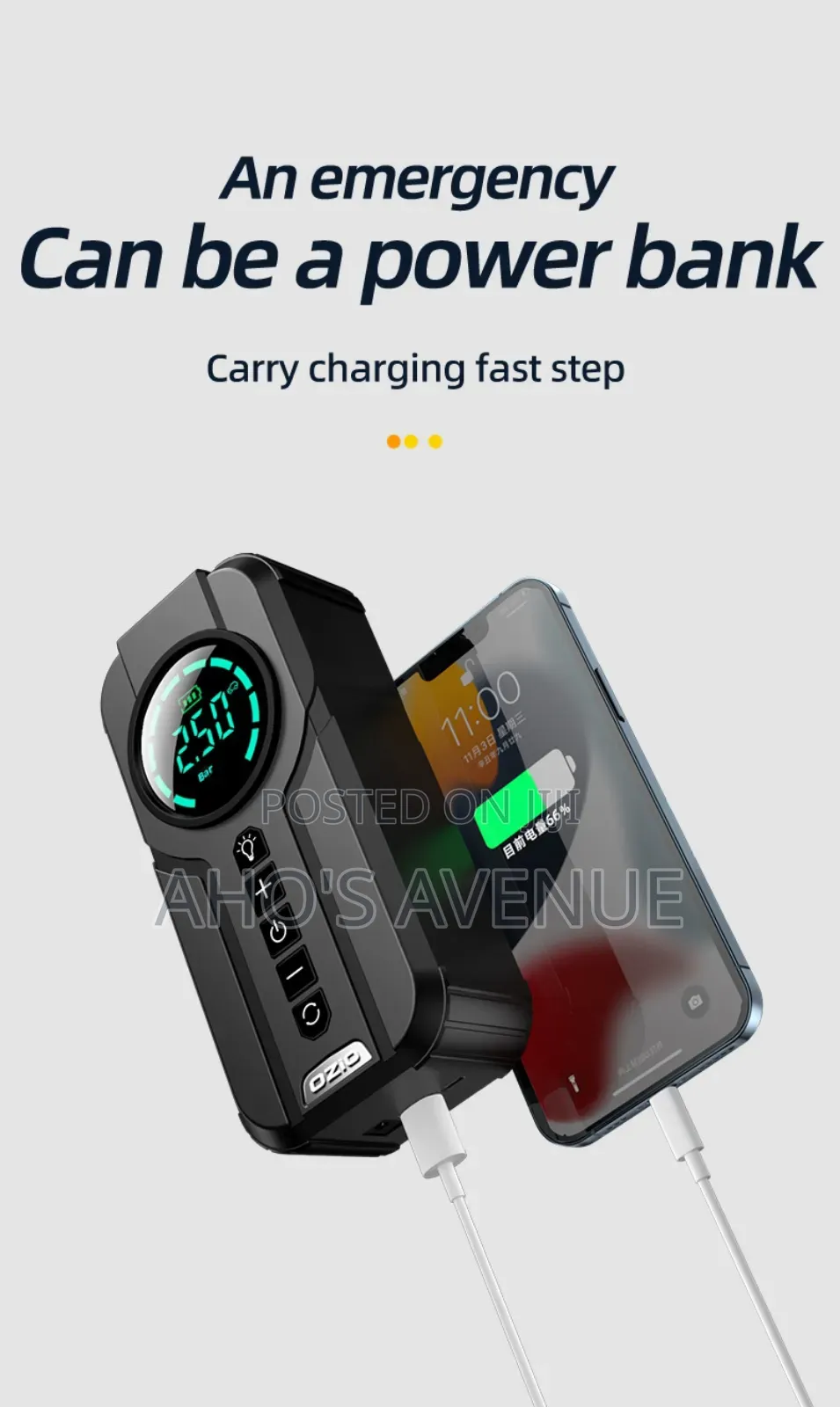 Air Pump and Power Bank