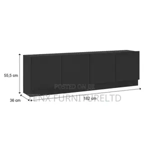 Tv Stand 4door BLCK