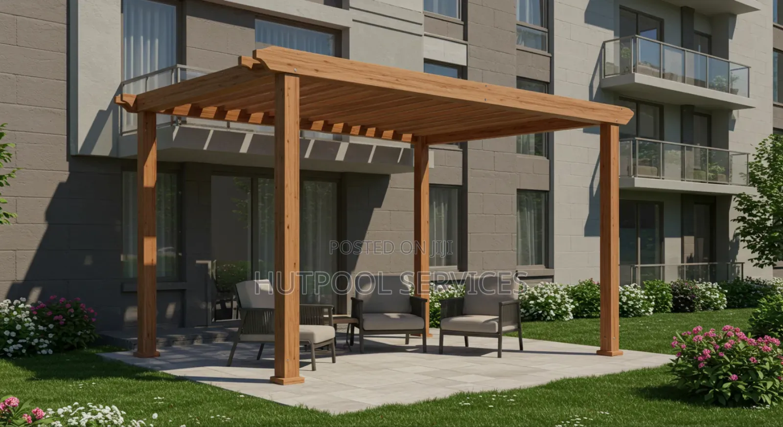 Front-View Pergola 007