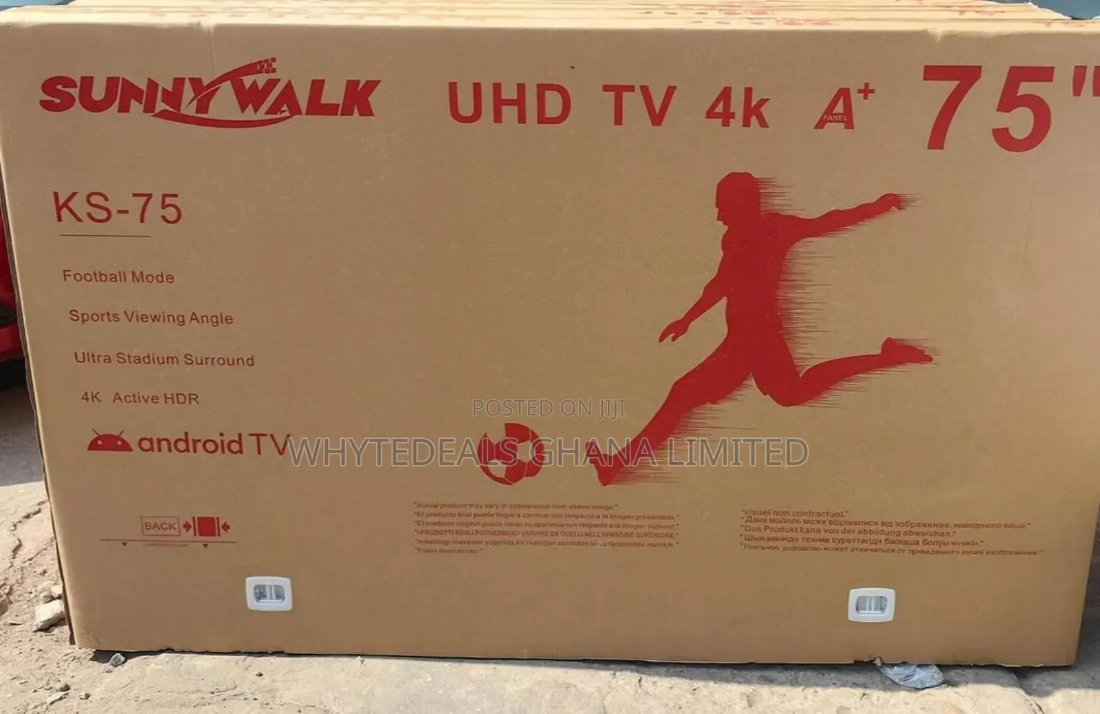 Sunnywalk 75" Smart Android Uhd Frameless Led Tv|Hdr|2025