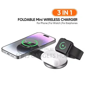3 in 1 Foldable Mini Wireless Charger