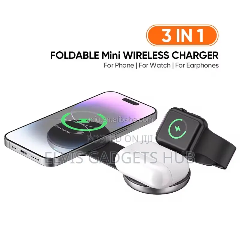 3 in 1 Foldable Mini Wireless Charger