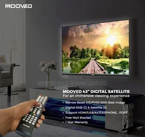 Free Wall Mount| Mooved 43" Satellite FHD Led Tv| Usb| Hdmi