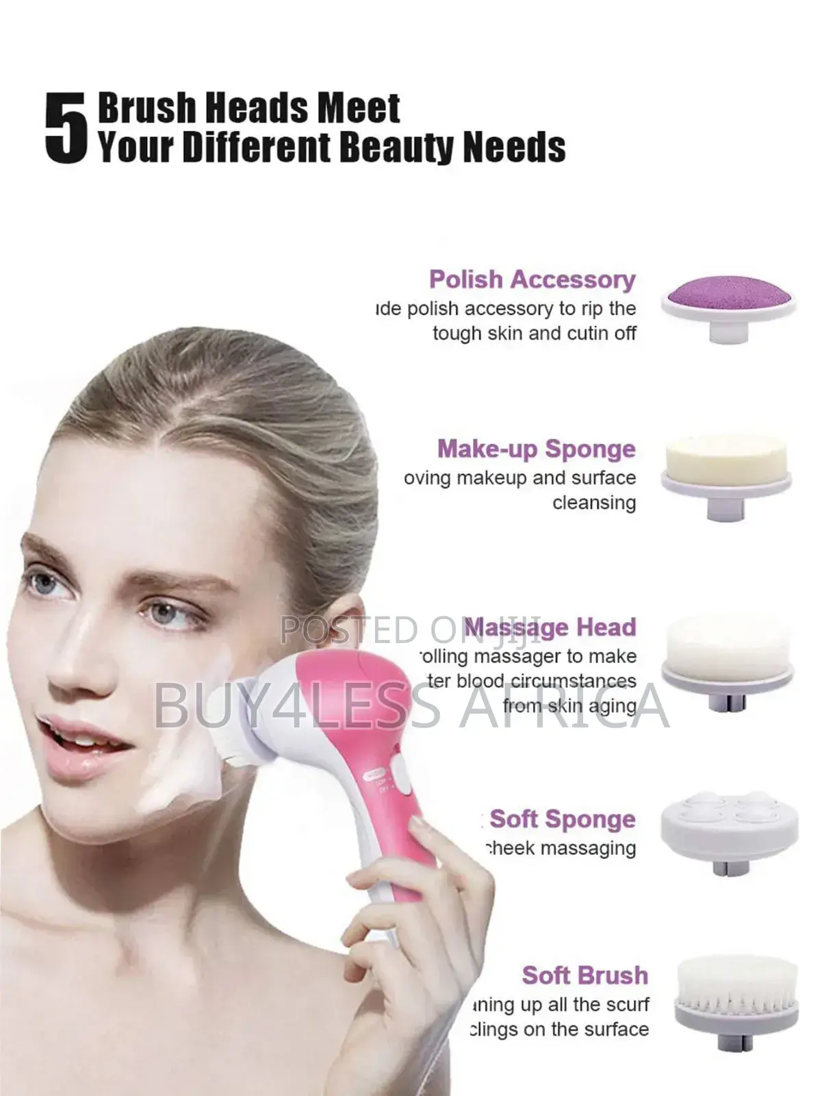 5 in 1 Multifunctional Electric Facial Cleansing Brush