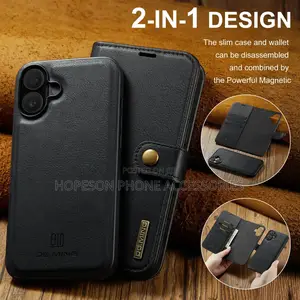 iPhone (2in1) Detachable Flip Leather Cases With Wallet