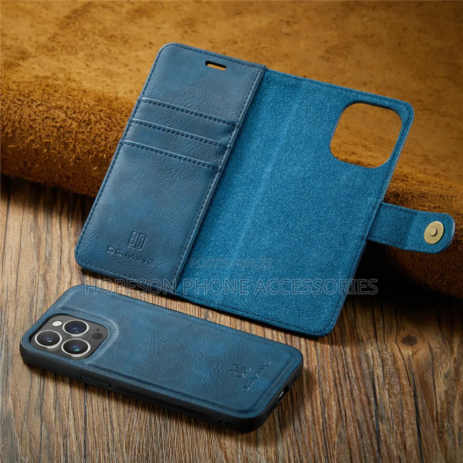 iPhone (2in1) Detachable Flip Leather Cases With Wallet