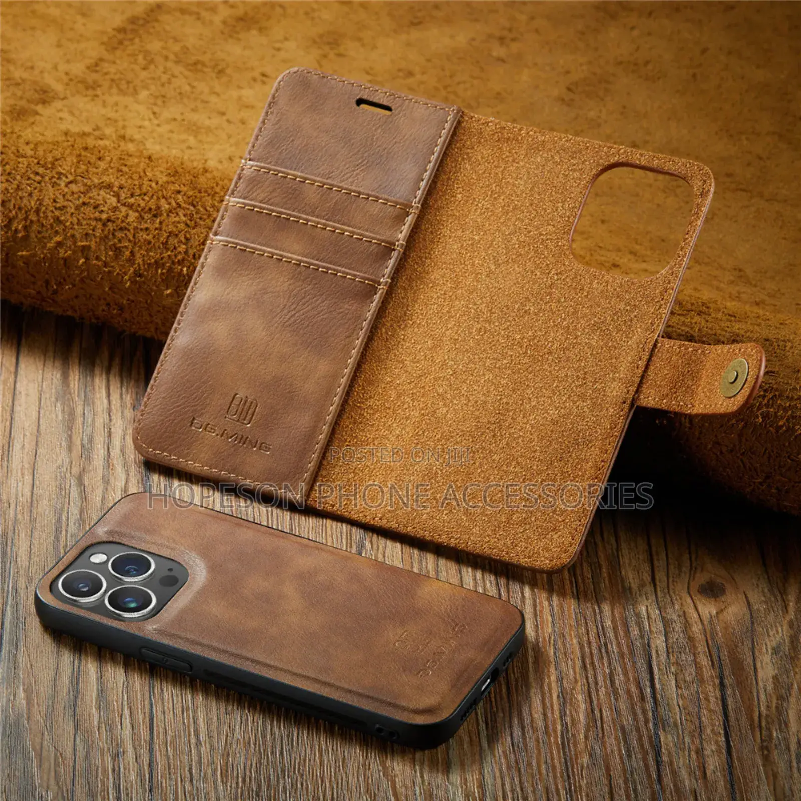 iPhone (2in1) Detachable Flip Leather Cases With Wallet