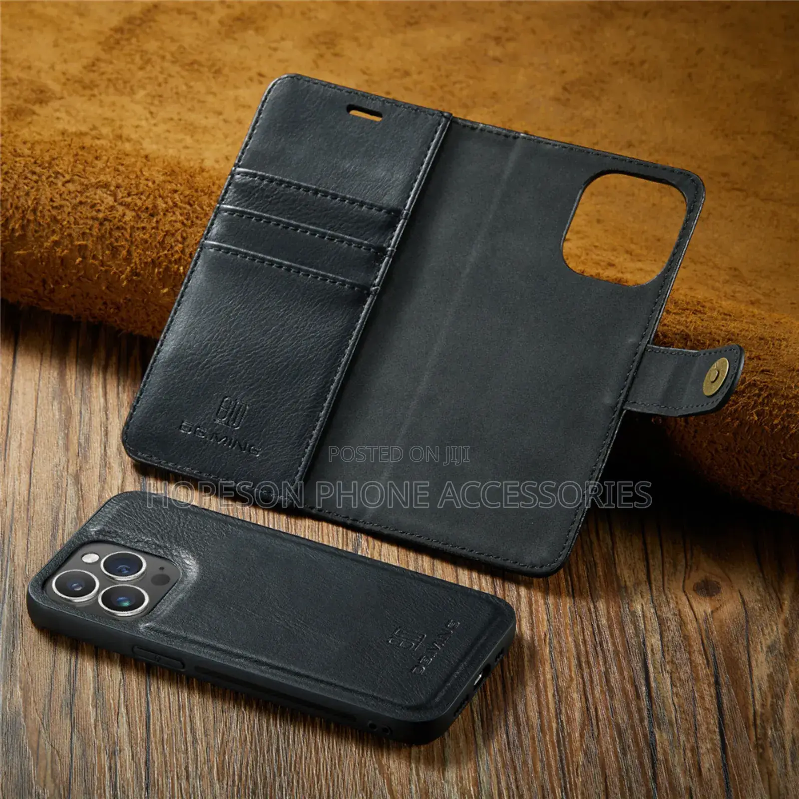 iPhone (2in1) Detachable Flip Leather Cases With Wallet