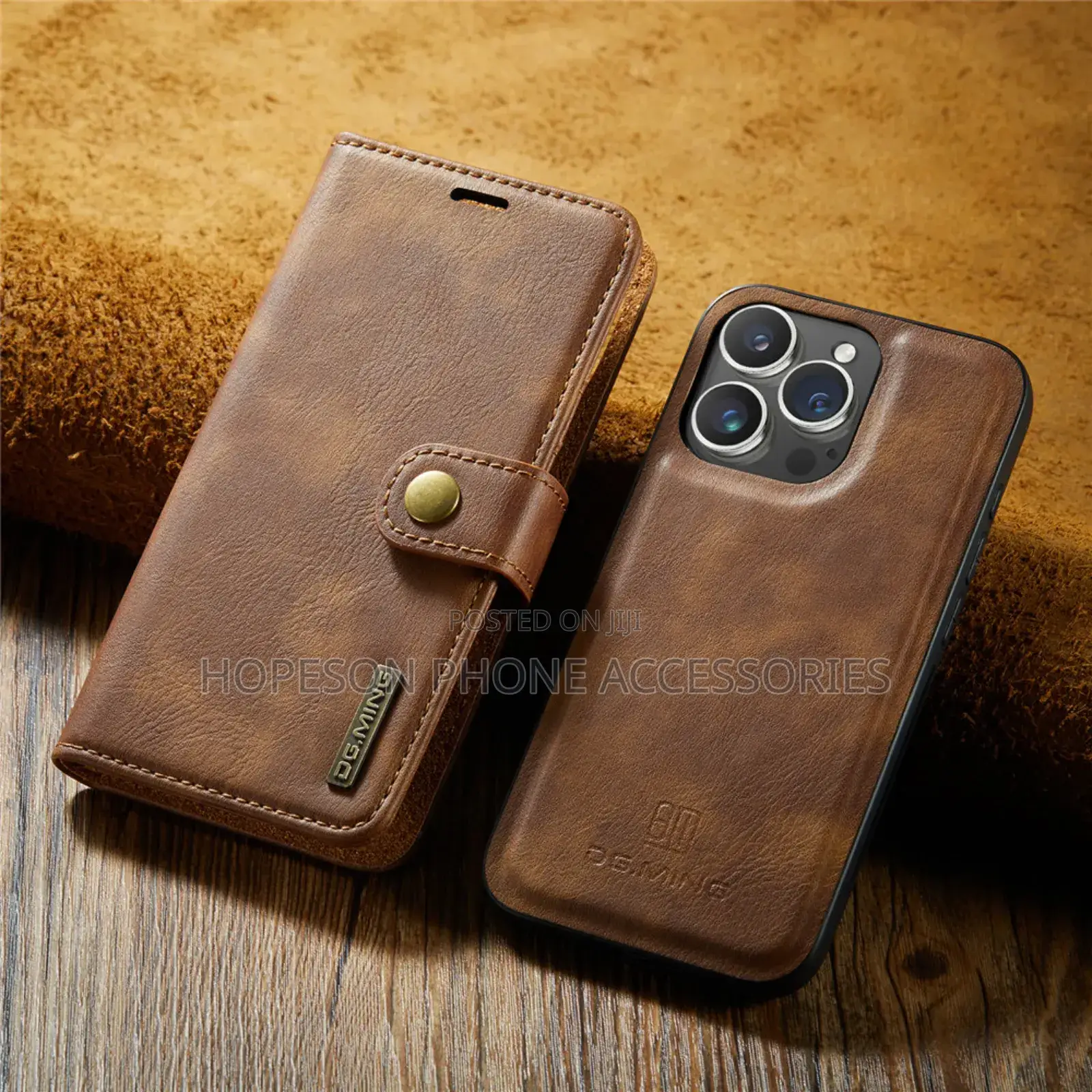 iPhone (2in1) Detachable Flip Leather Cases With Wallet