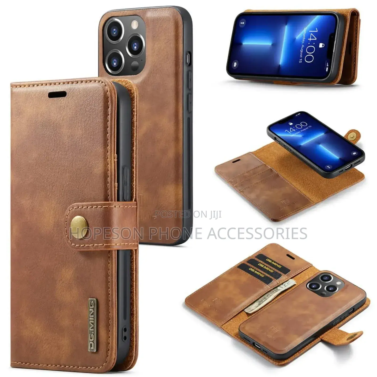 iPhone (2in1) Detachable Flip Leather Cases With Wallet