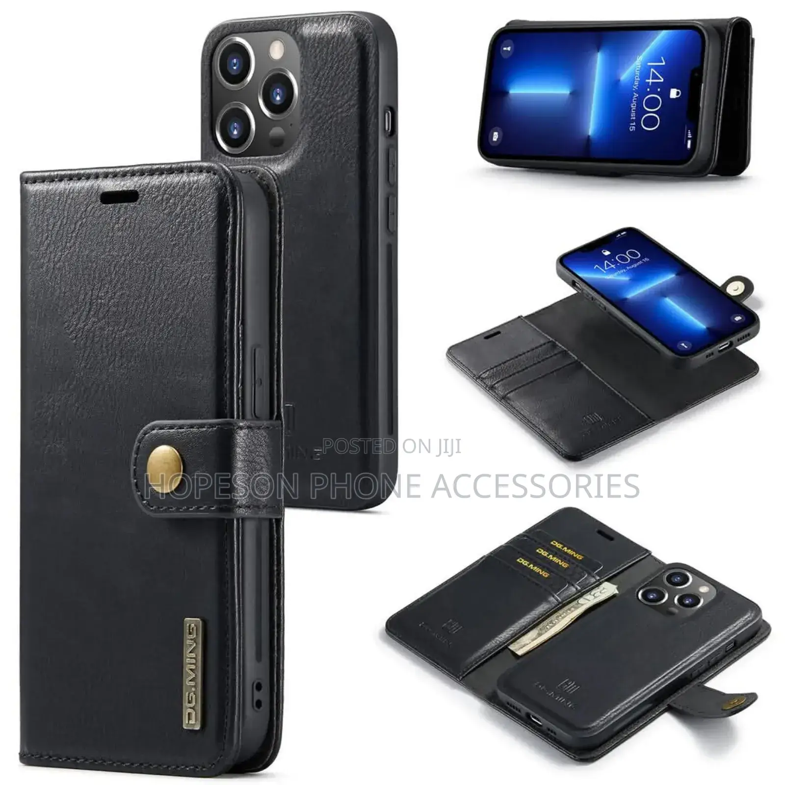 iPhone (2in1) Detachable Flip Leather Cases With Wallet