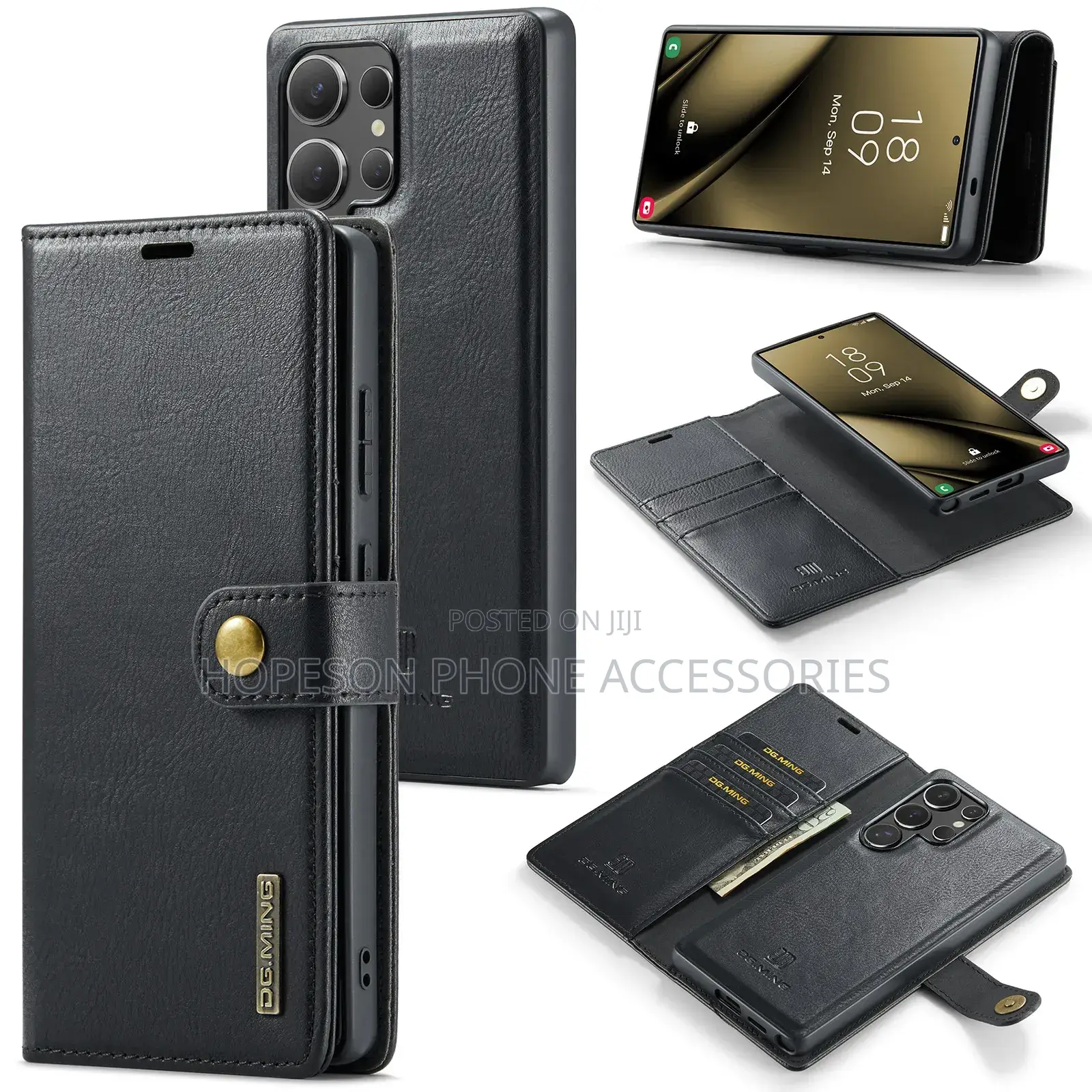 Samsung (2in1) Detachable Flip Leather Cases With Wallet