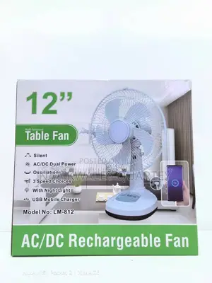 12” Ac-Dc Rechargeable Fans