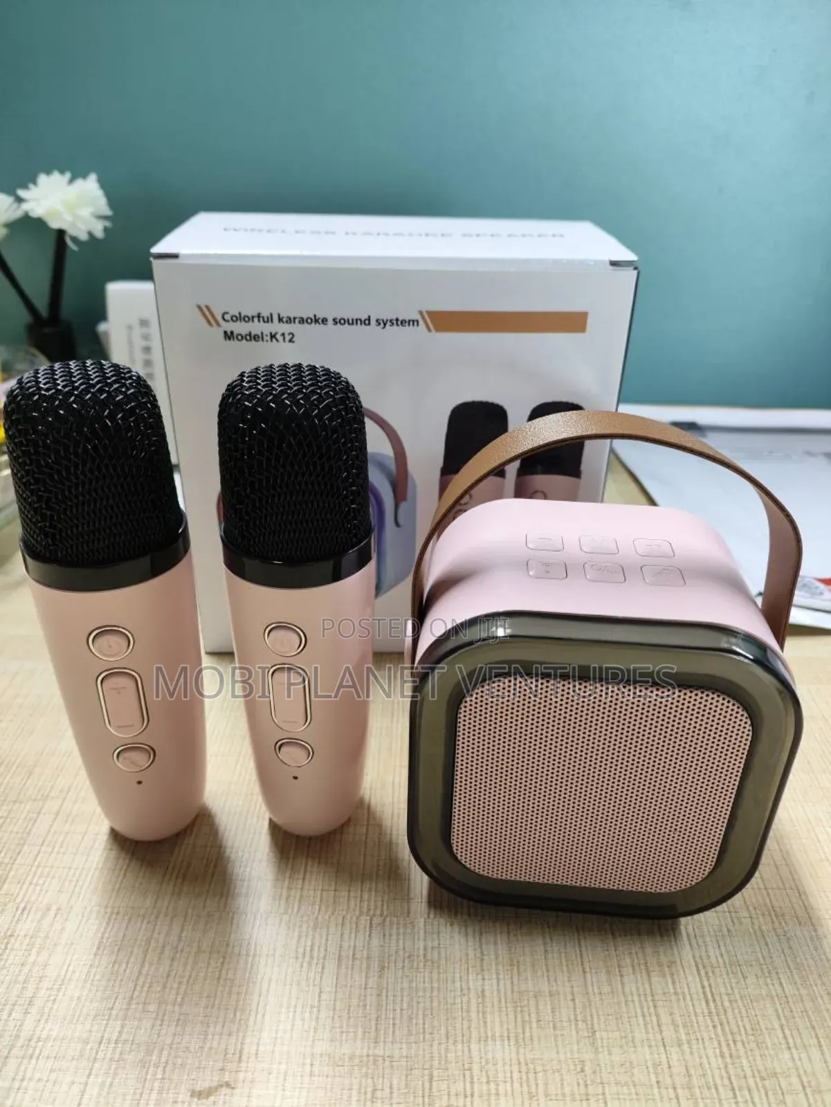 Kids Wireless Karaoke Box With Two Microphones