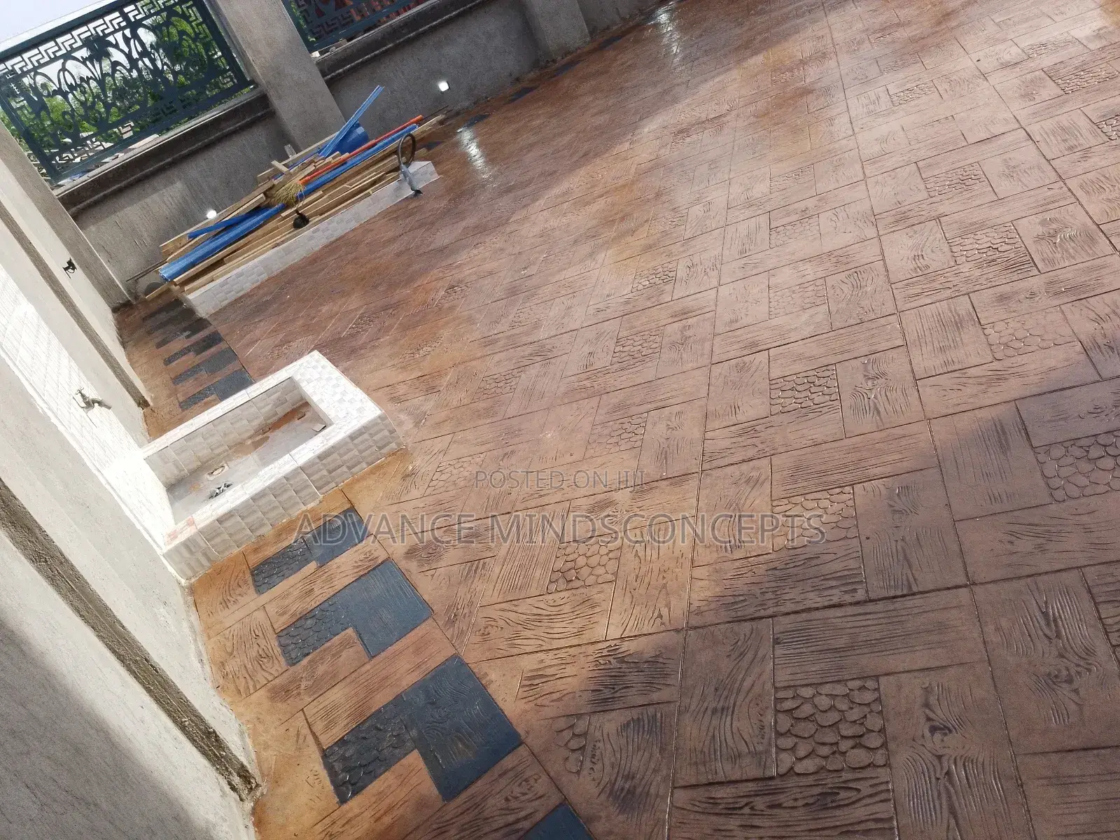 Square Wood, Stamp Imprint