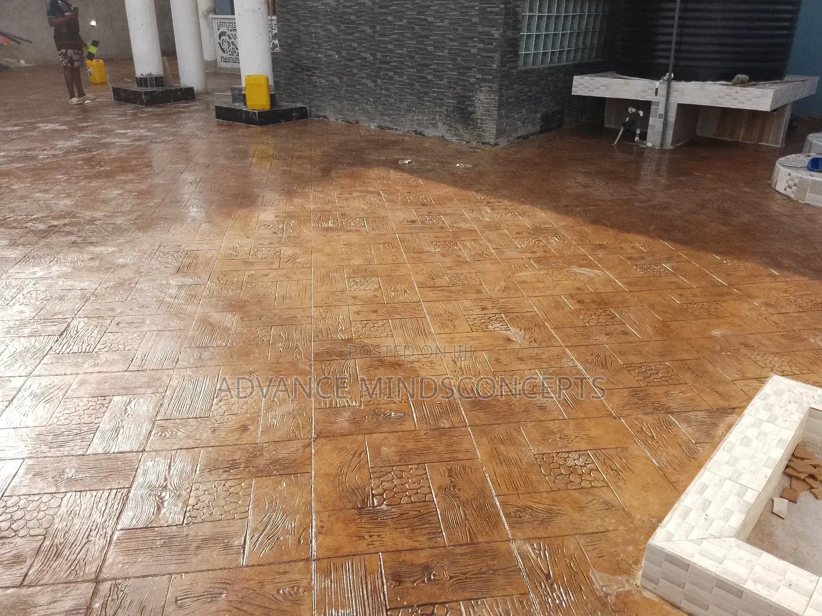 Square Wood, Stamp Imprint