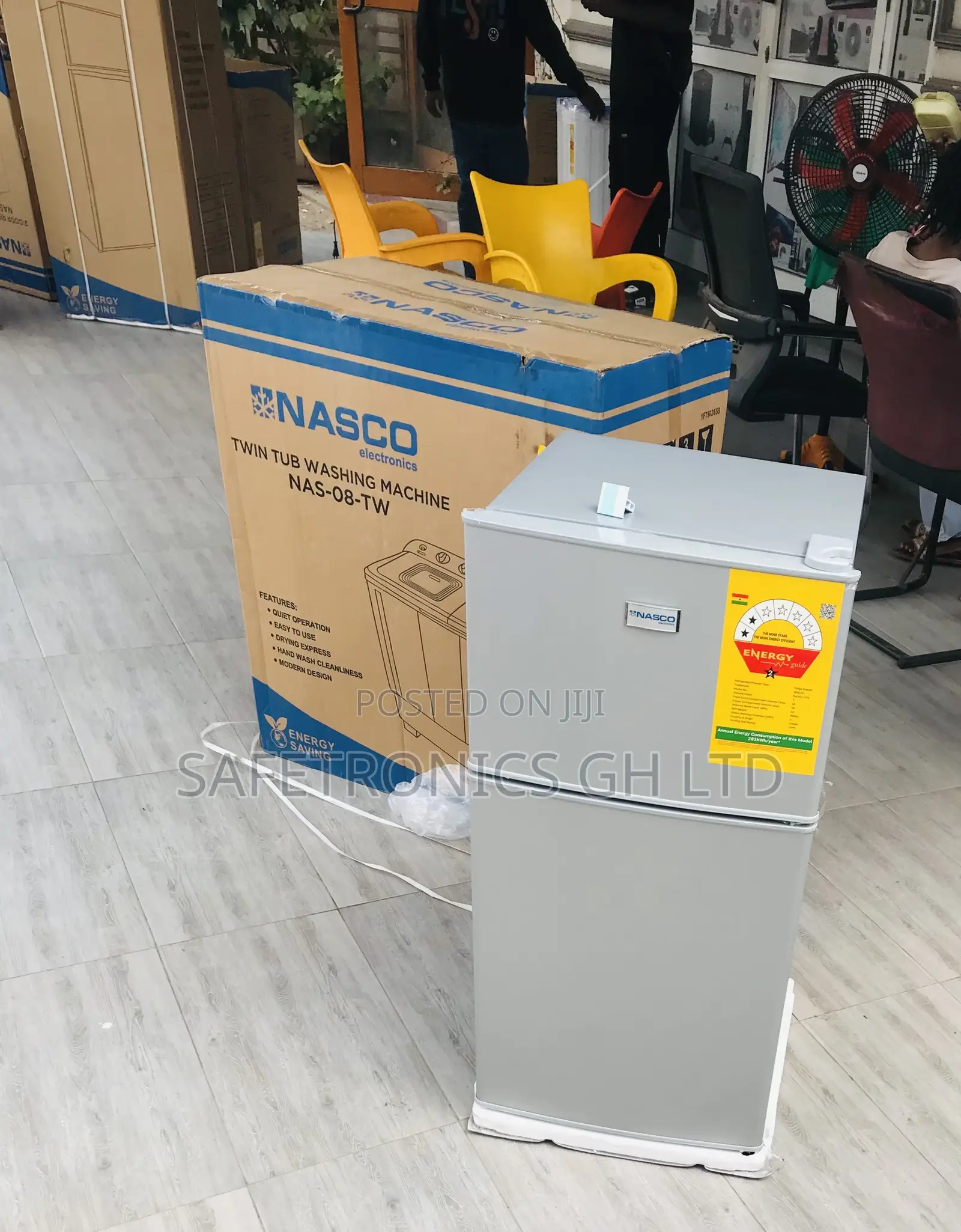 Super Fast Top Freezer Grey Doubledoor 90l Tabletop Nasco