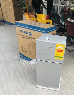 Super Fast Top Freezer Grey Doubledoor 90l Tabletop Nasco