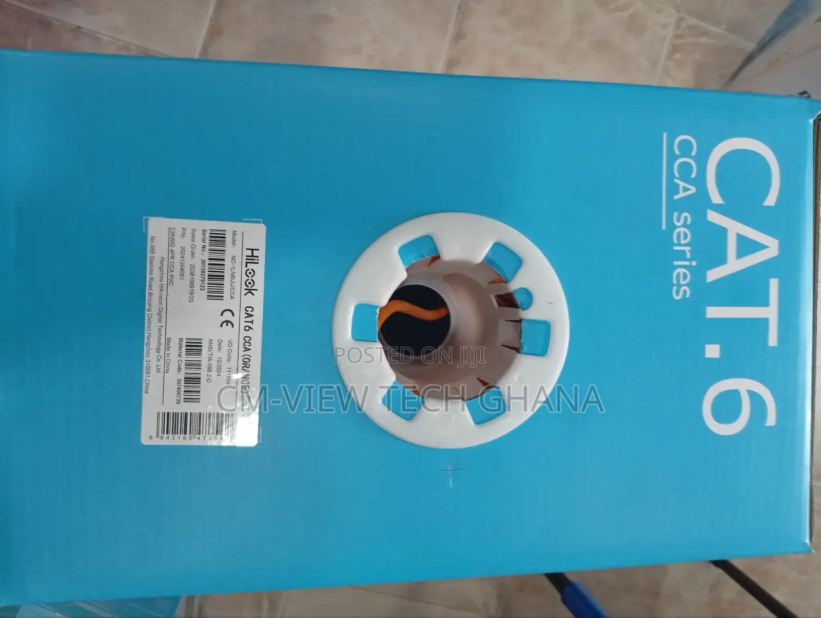 305m Cat6 Cca Utp Cca Cable (Orange Colour)